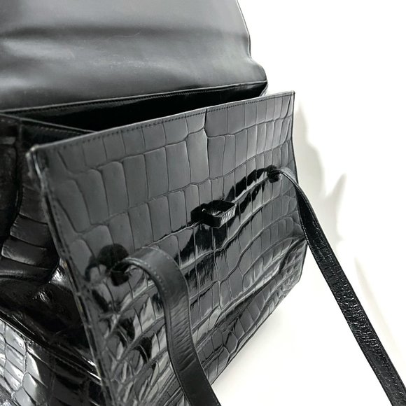 Saks Fifth Avenue Vintage 1960s Alligator Purse - Made in France - Picture 12 of 17